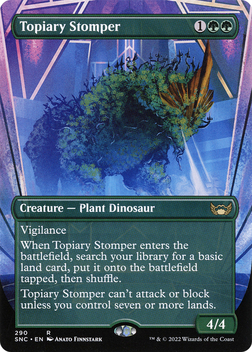Topiary Stomper (SNC-290) [Streets of New Capenna] (Borderless) MTG Single Wizards of the Coast