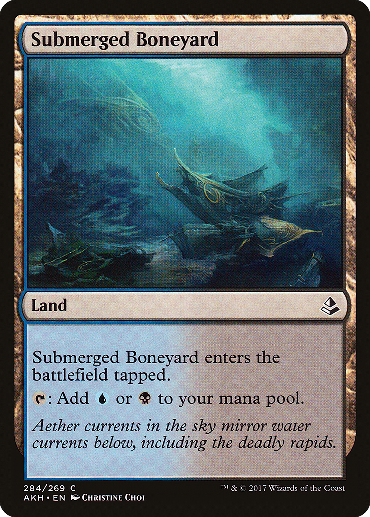 Submerged Boneyard (AKH-284) [Amonkhet] MTG Single Wizards of the Coast