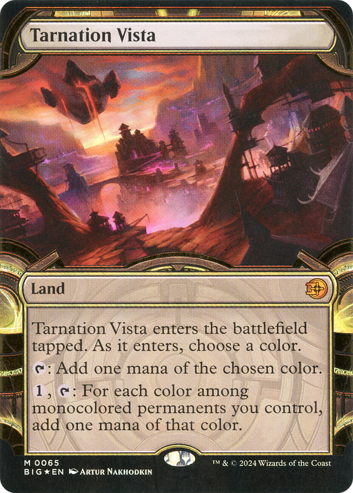 Tarnation Vista (Raised Foil) (BIG-065) [The Big Score] (Showcase) Foil MTG Single Wizards of the Coast