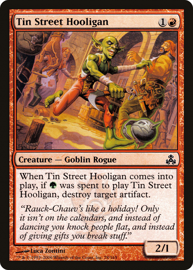 Tin Street Hooligan (GPT-078) [Guildpact] Foil MTG Single Wizards of the Coast