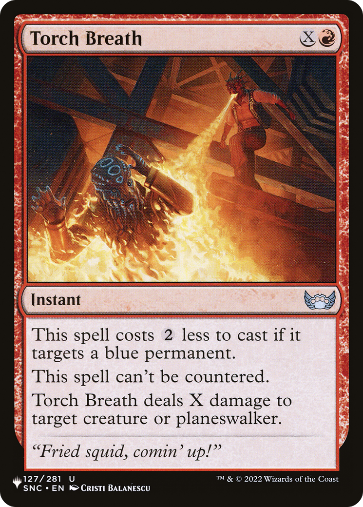 Torch Breath (LIST-SNC-127) [Mystery Booster] The List MTG Single Wizards of the Coast