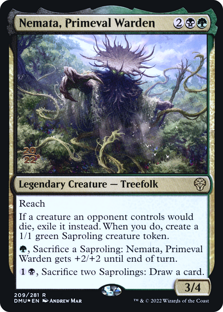 Nemata, Primeval Warden (PRE-209) [Dominaria United Promos] Foil MTG Single Wizards of the Coast