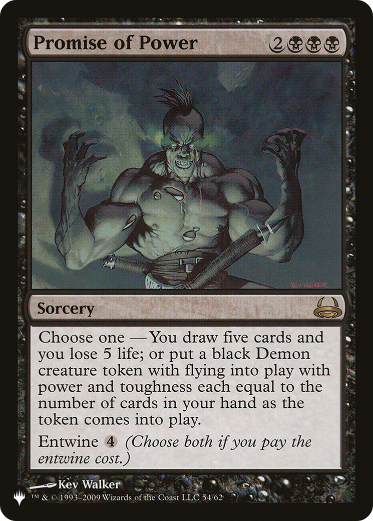 Promise of Power (LIST-54/62) [Mystery Booster] The List MTG Single Wizards of the Coast