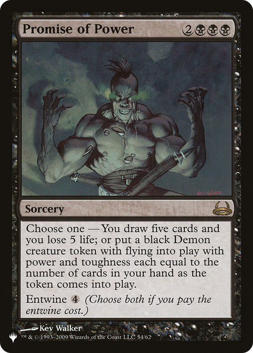 Promise of Power (LIST-54/62) [Mystery Booster] The List MTG Single Wizards of the Coast