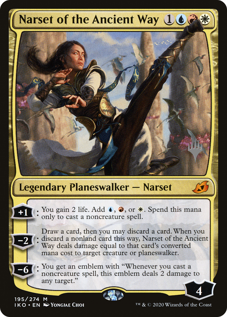 Narset of the Ancient Way (PPIKO-195) [Ikoria: Lair of Behemoths Promos] Foil MTG Single Wizards of the Coast