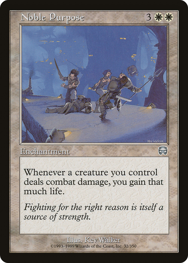 Noble Purpose (MMQ-032) [Mercadian Masques] Foil MTG Single Wizards of the Coast