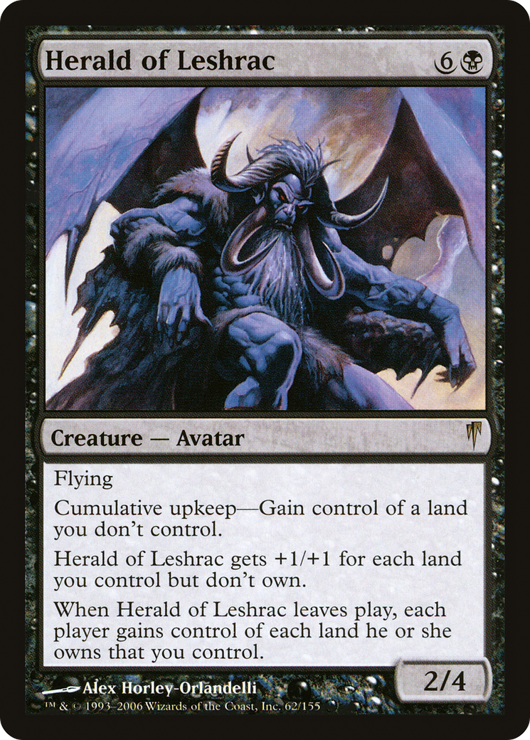 Herald of Leshrac (CSP-062) [Coldsnap] Foil MTG Single Wizards of the Coast