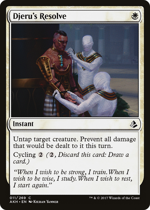 Djeru's Resolve (AKH-011) [Amonkhet] Foil MTG Single Wizards of the Coast