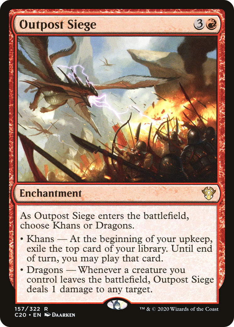Outpost Siege (C20-157) [Commander 2020] MTG Single Wizards of the Coast
