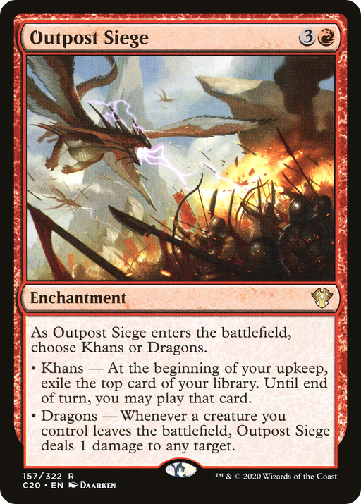 Outpost Siege (C20-157) [Commander 2020] MTG Single Wizards of the Coast