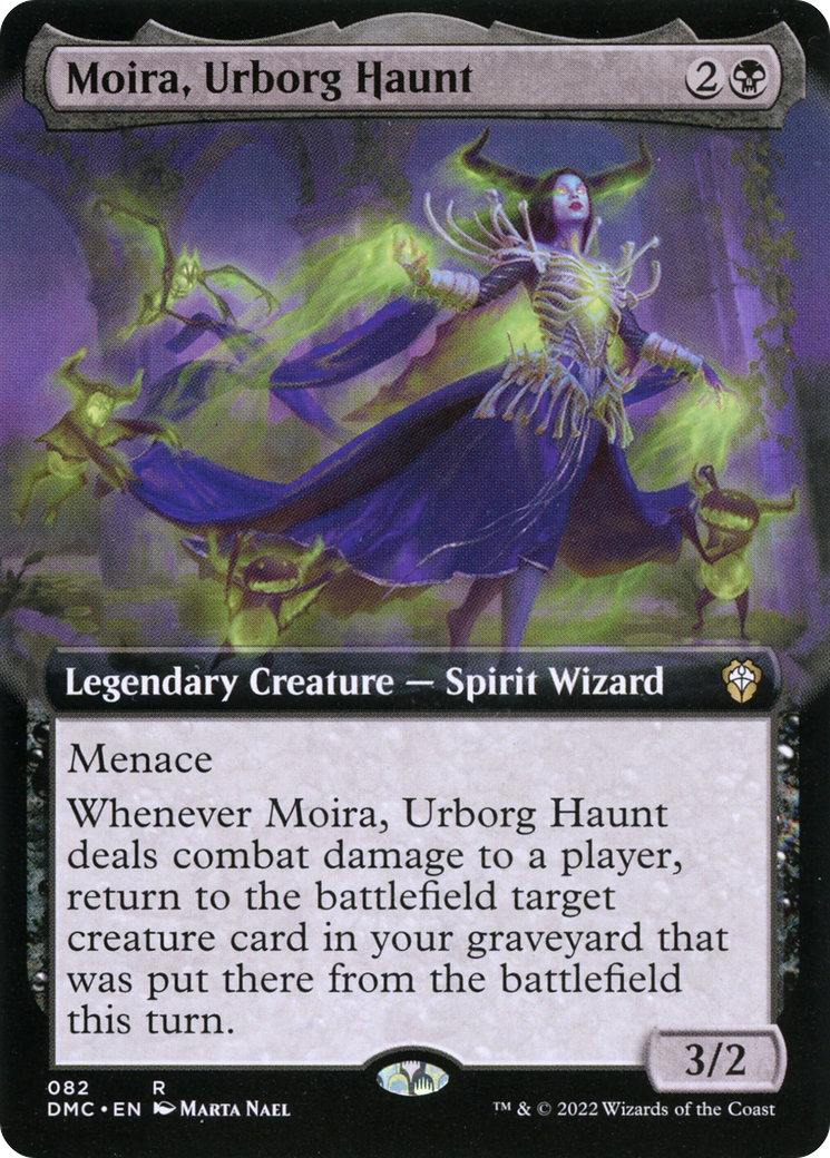 Moira, Urborg Haunt (DMC-082) [Dominaria United Commander] (Extended Art) MTG Single Wizards of the Coast