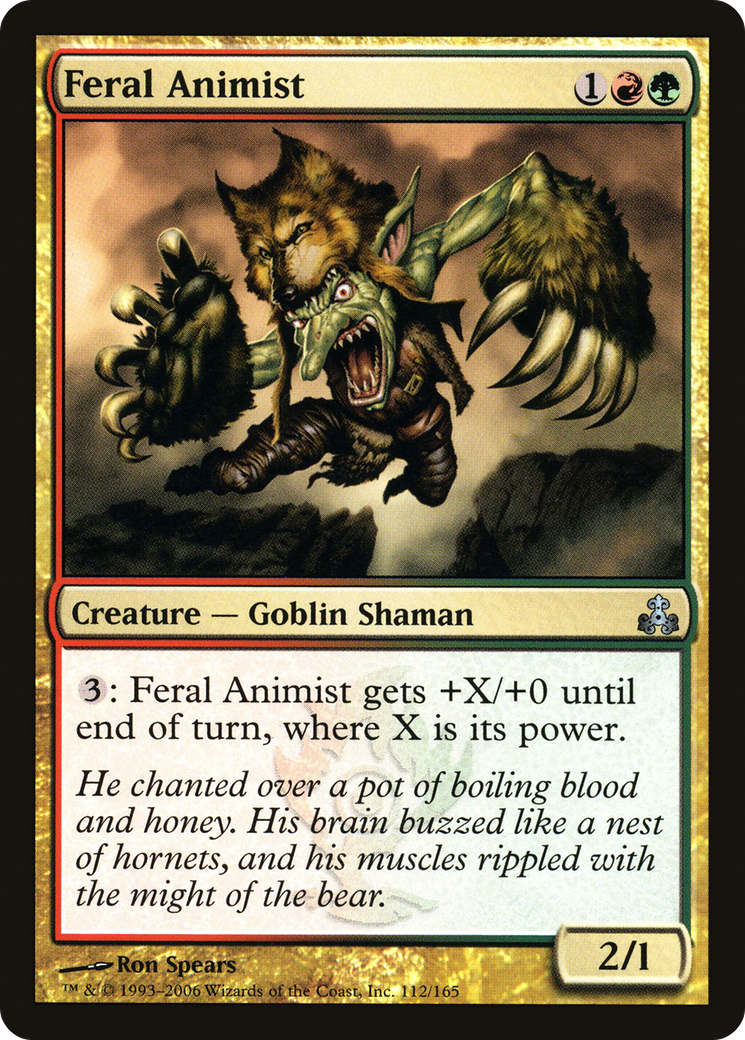 Feral Animist (GPT-112) [Guildpact] Foil MTG Single Wizards of the Coast