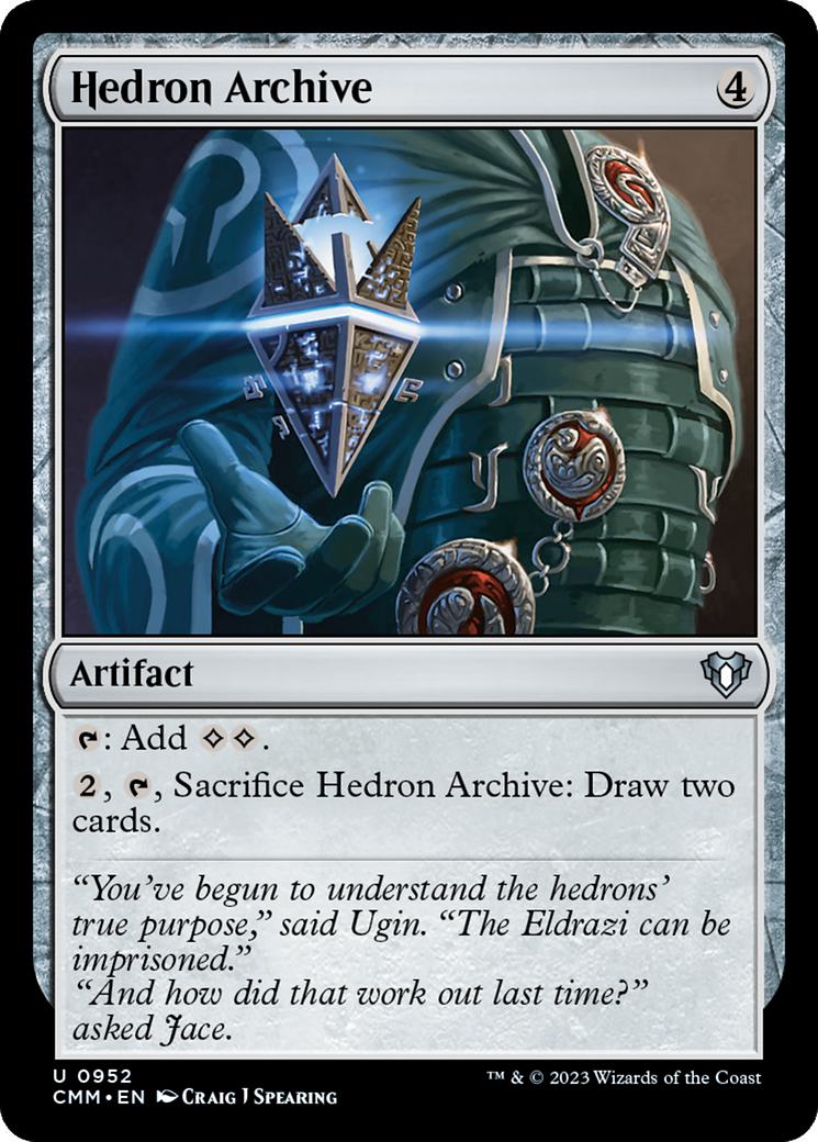 Hedron Archive (CMM-952) [Commander Masters] MTG Single Wizards of the Coast