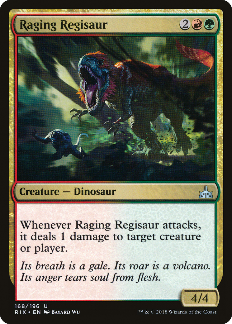Raging Regisaur (RIX-168) [Rivals of Ixalan] MTG Single Wizards of the Coast