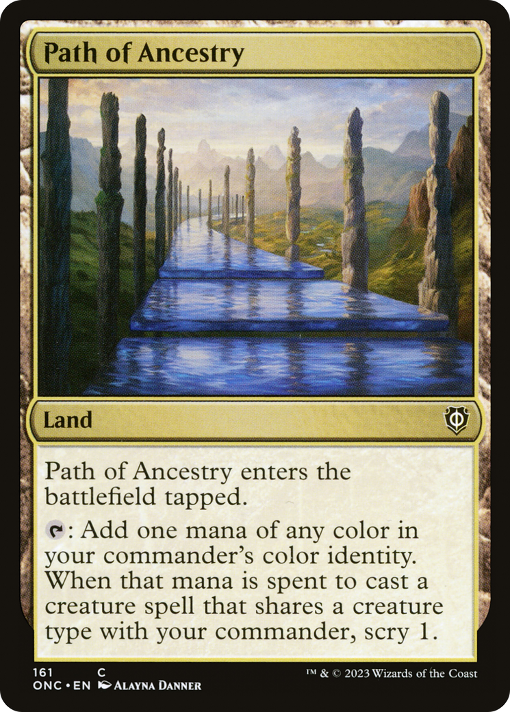 Path of Ancestry (ONC-161) [Phyrexia: All Will Be One Commander] MTG Single Wizards of the Coast