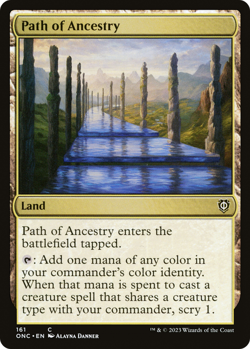 Path of Ancestry (ONC-161) [Phyrexia: All Will Be One Commander] MTG Single Wizards of the Coast