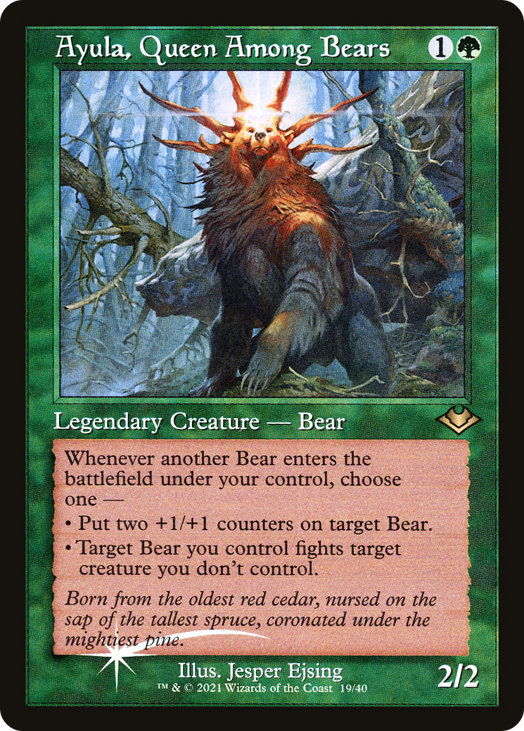 Ayula, Queen Among Bears (MH1-019) [Modern Horizons 1 Timeshifts] Foil MTG Single Wizards of the Coast