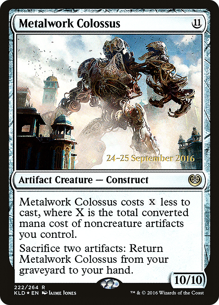 Metalwork Colossus (PRE-222) [Kaladesh Promos] Foil MTG Single Wizards of the Coast