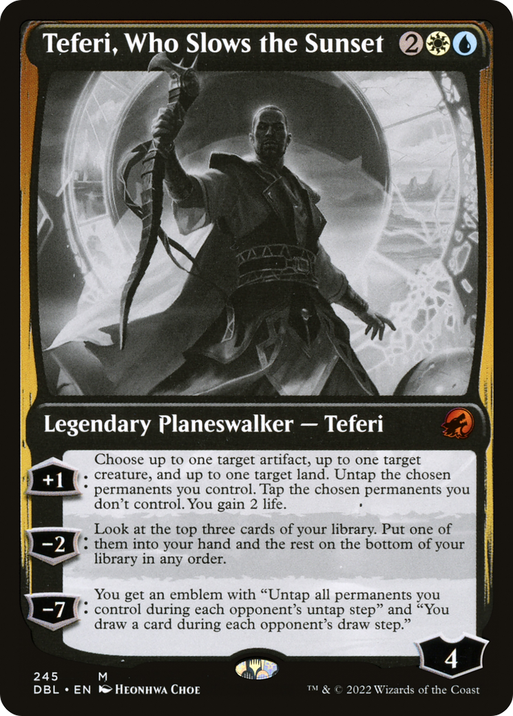 Teferi, Who Slows the Sunset (DBL-245) [Innistrad: Double Feature] MTG Single Wizards of the Coast