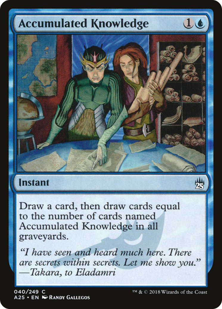 Accumulated Knowledge (A25-040) [Masters 25] MTG Single Wizards of the Coast