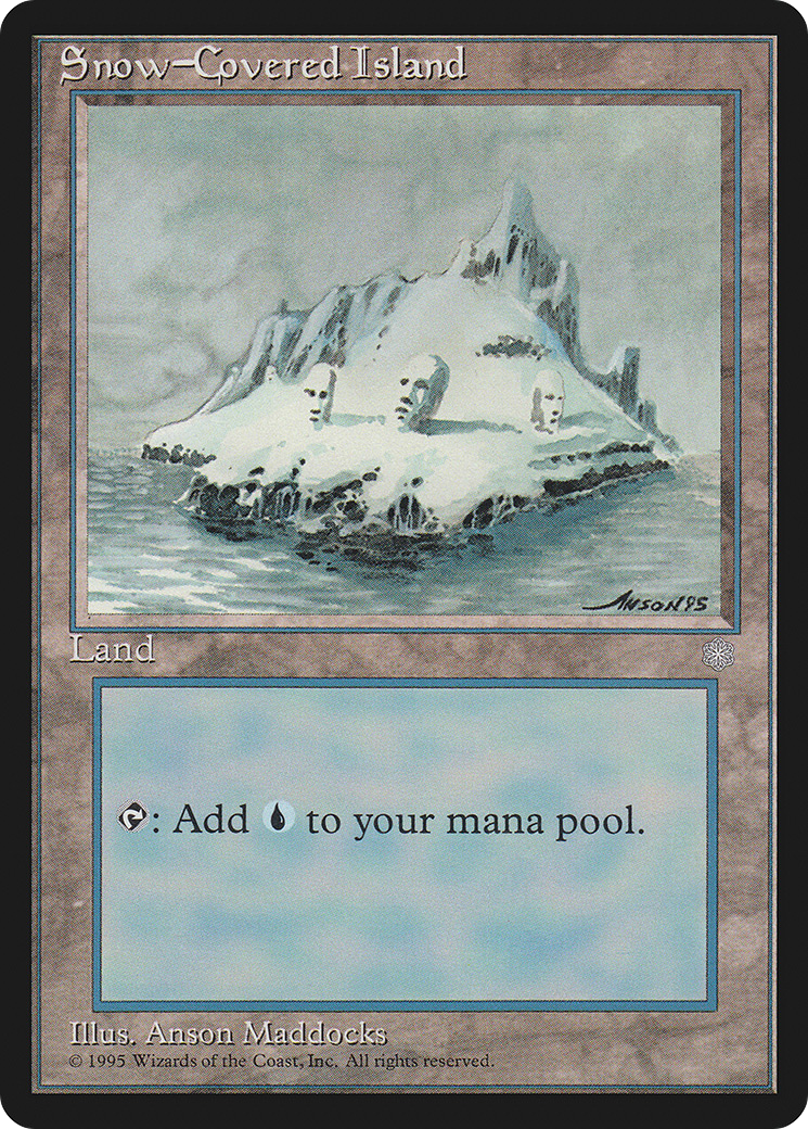 Snow-Covered Island [Ice Age] MTG Single Magic: The Gathering