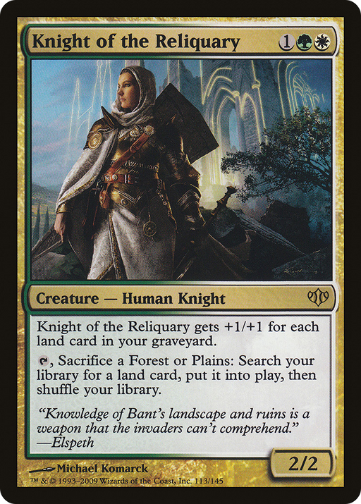 Knight of the Reliquary (CON-113) [Conflux] MTG Single Wizards of the Coast