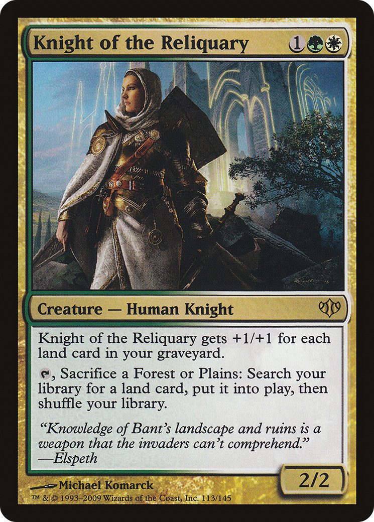 Knight of the Reliquary (CON-113) [Conflux] Foil MTG Single Wizards of the Coast
