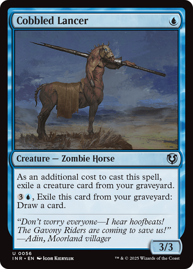 Cobbled Lancer (INR-056) [Innistrad Remastered] Foil MTG Single Wizards of the Coast