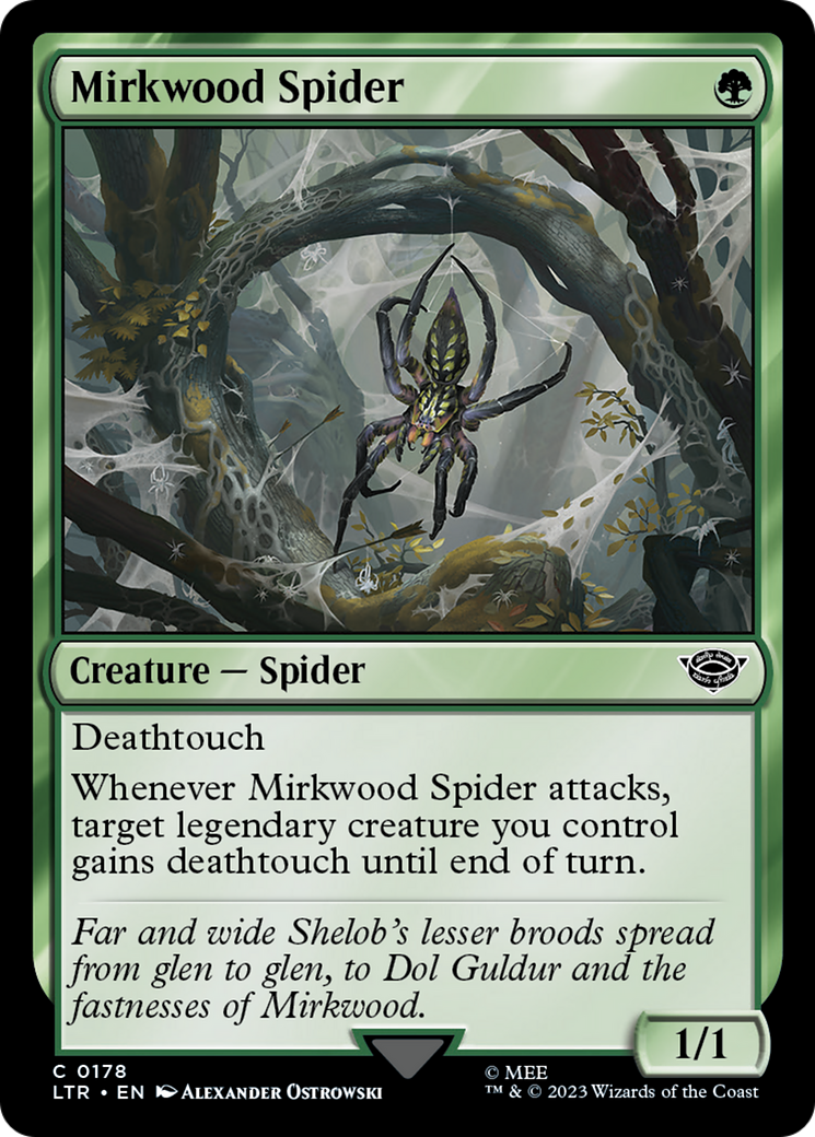 Mirkwood Spider (LTR-178) [The Lord of the Rings: Tales of Middle-earth] MTG Single Wizards of the Coast
