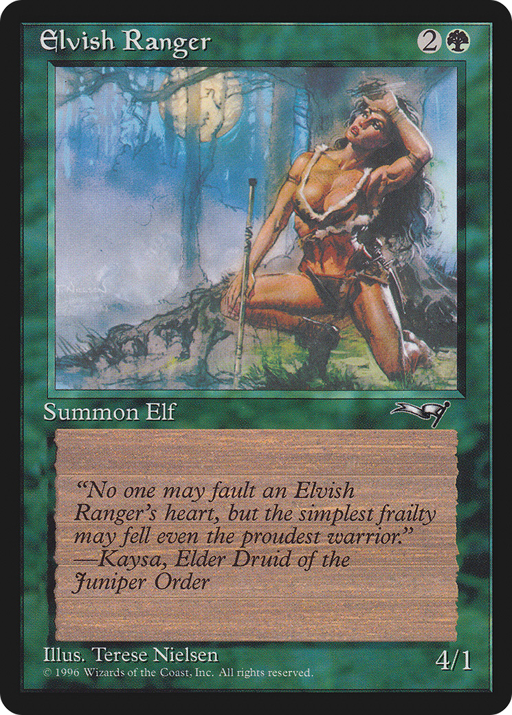 Elvish Ranger (Female) (ALL-068) [Alliances] MTG Single Wizards of the Coast