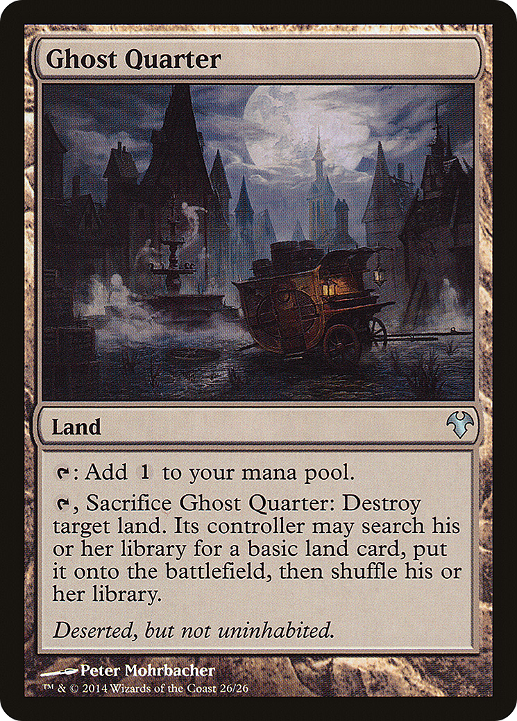 Ghost Quarter (MD1-026) [Misc] Modern Event Deck 2014 MTG Single Wizards of the Coast