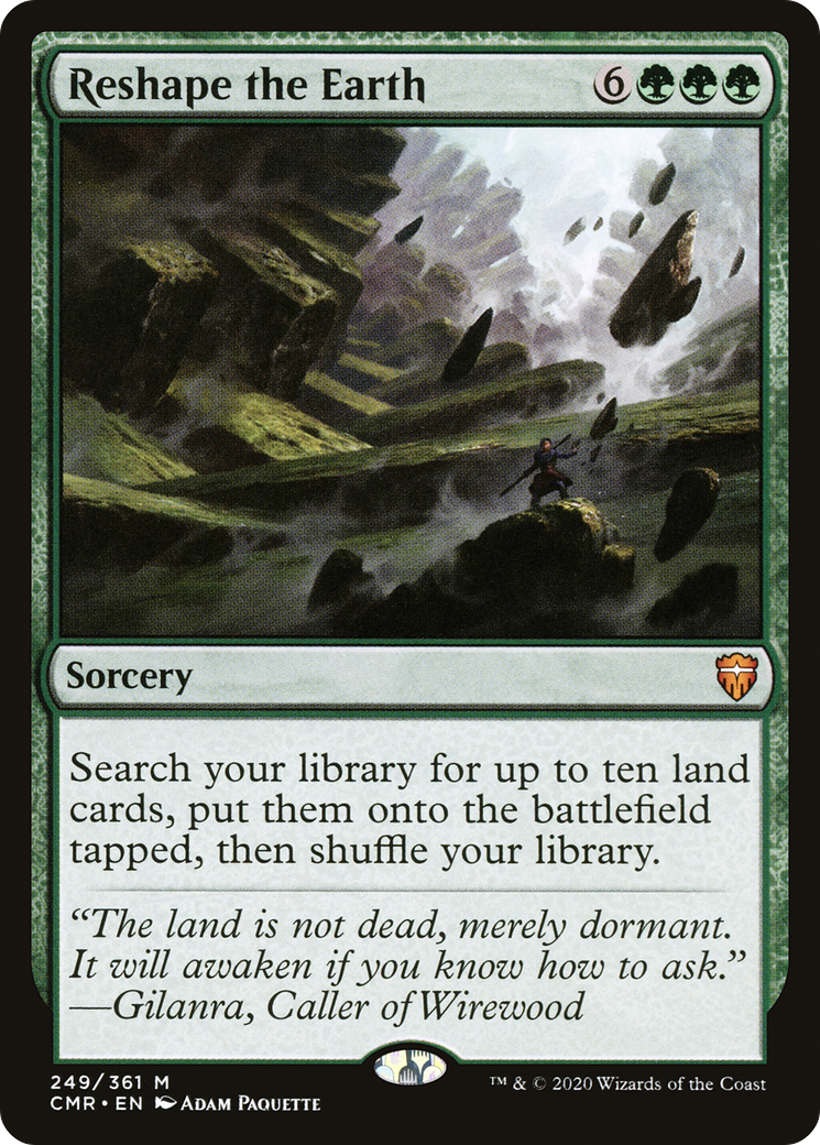 Reshape the Earth (CMR-249) [Commander Legends] Foil MTG Single Wizards of the Coast