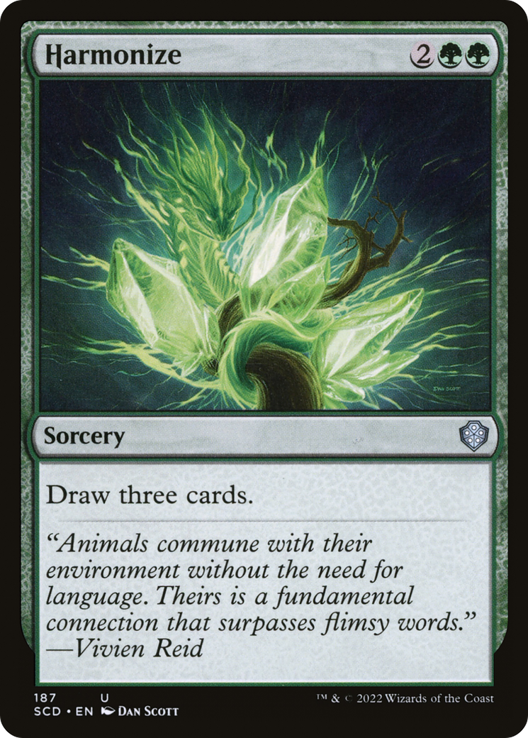 Harmonize (SCD-187) [Starter Commander Decks] MTG Single Wizards of the Coast