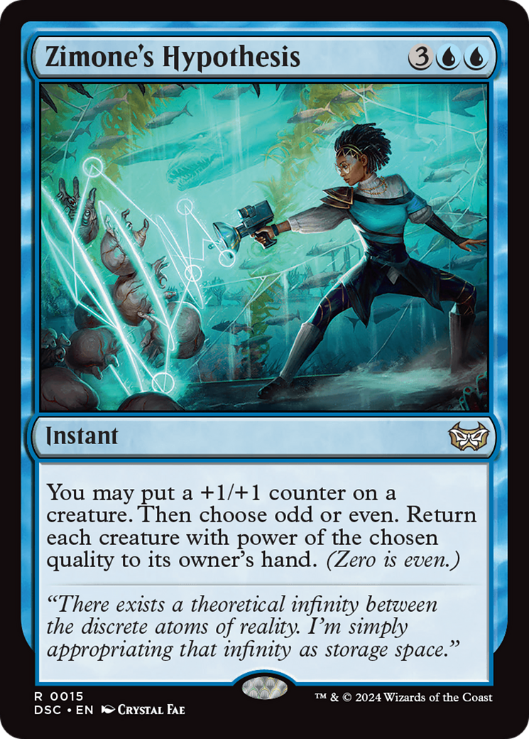 Zimone's Hypothesis (DSC-015) [Duskmourn: House of Horror Commander] MTG Single Wizards of the Coast