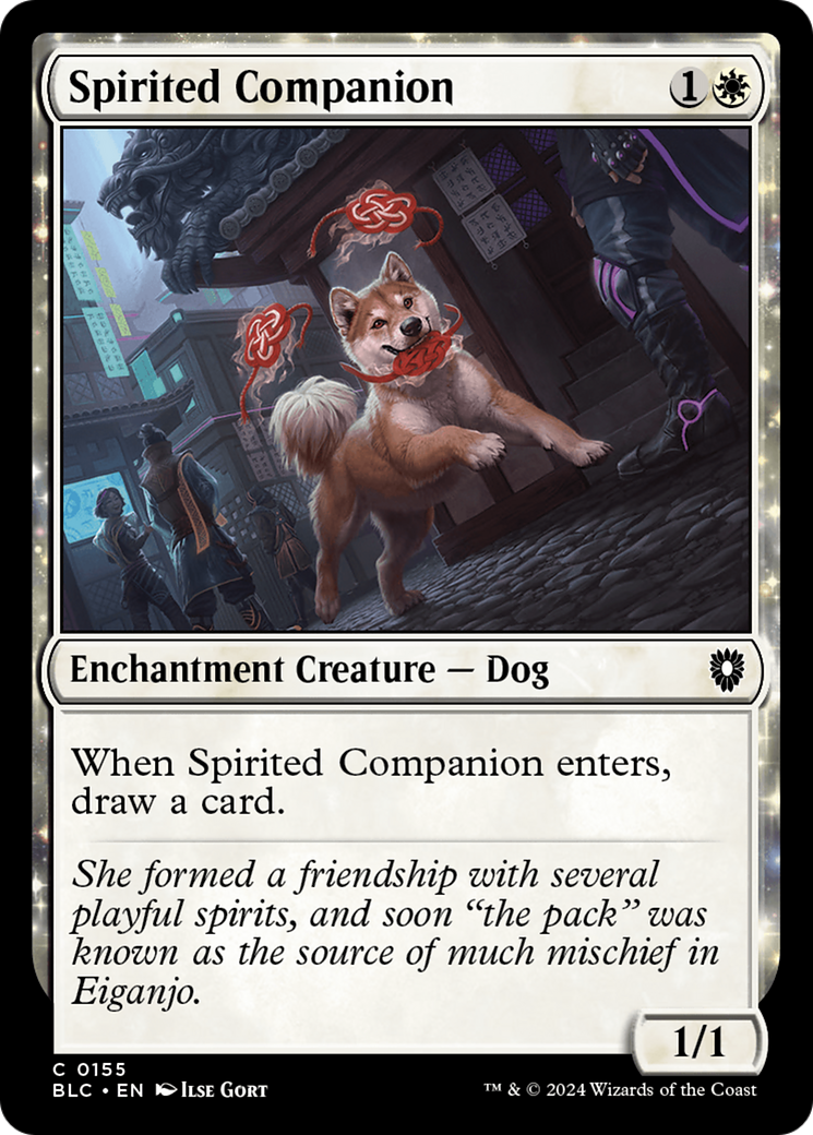 Spirited Companion (BLC-155) [Bloomburrow Commander] MTG Single Wizards of the Coast