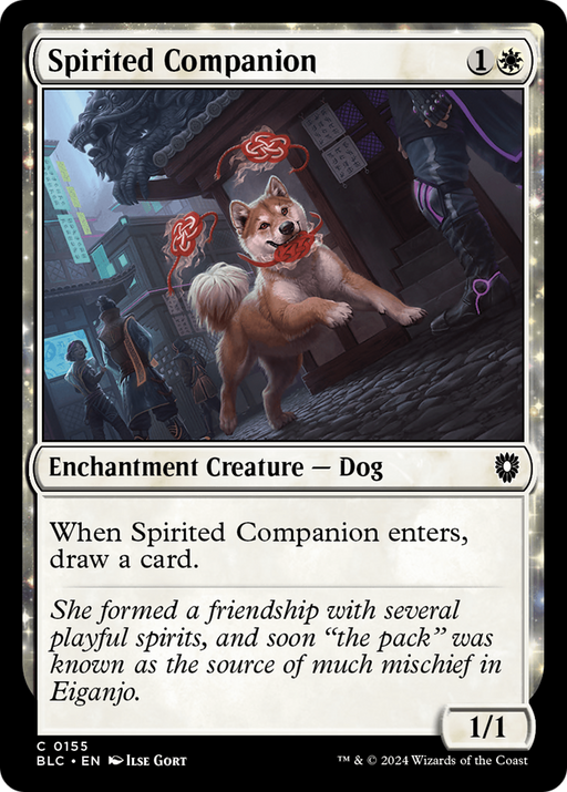 Spirited Companion (BLC-155) [Bloomburrow Commander] MTG Single Wizards of the Coast