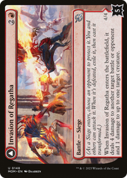 Invasion of Regatha // Disciples of the Inferno (MOM-148) [March of the Machine] Foil MTG Single Wizards of the Coast