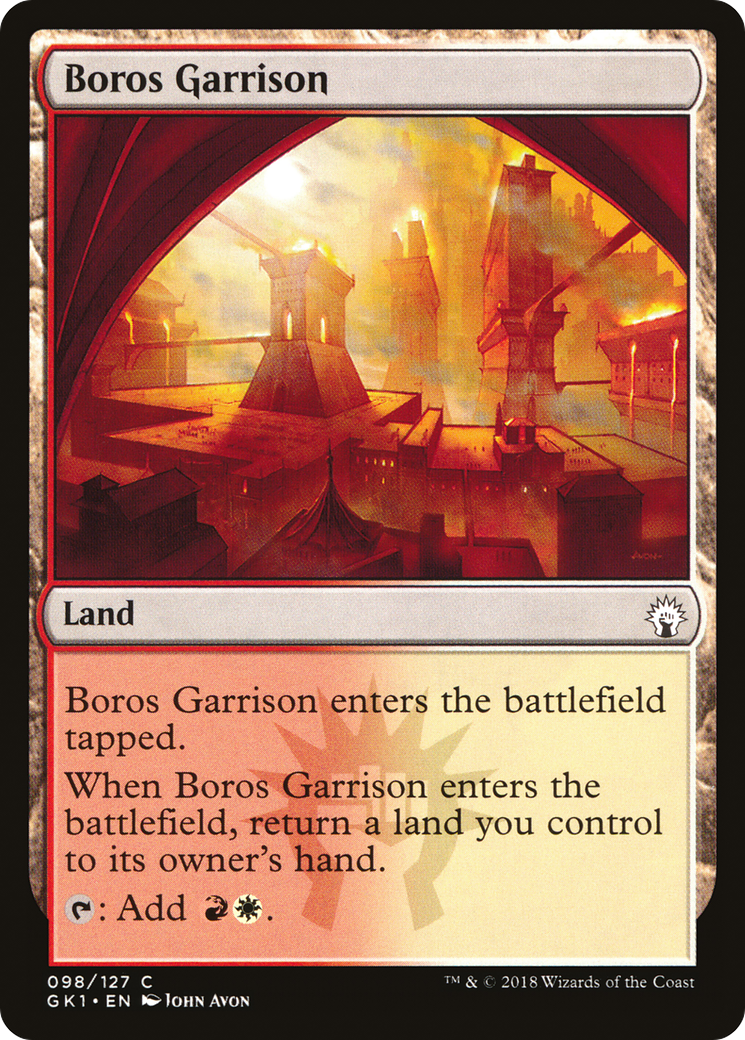 Boros Garrison (GR1-098) [Misc] GRN Guild Kit MTG Single Wizards of the Coast