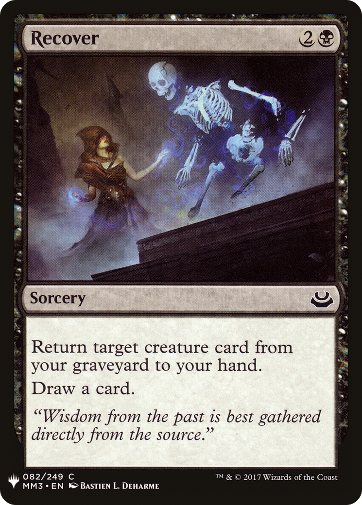 Recover (LIST-MM3-82) [Mystery Booster] The List MTG Single Wizards of the Coast
