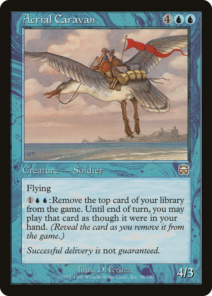 Aerial Caravan (MMQ-058) [Mercadian Masques] Foil MTG Single Wizards of the Coast