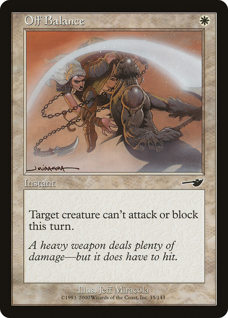 Off Balance (NMS-015) [Nemesis] MTG Single Wizards of the Coast