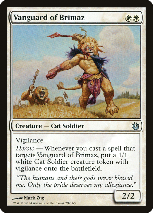 Vanguard of Brimaz (BNG-029) [Born of the Gods] Foil MTG Single Wizards of the Coast