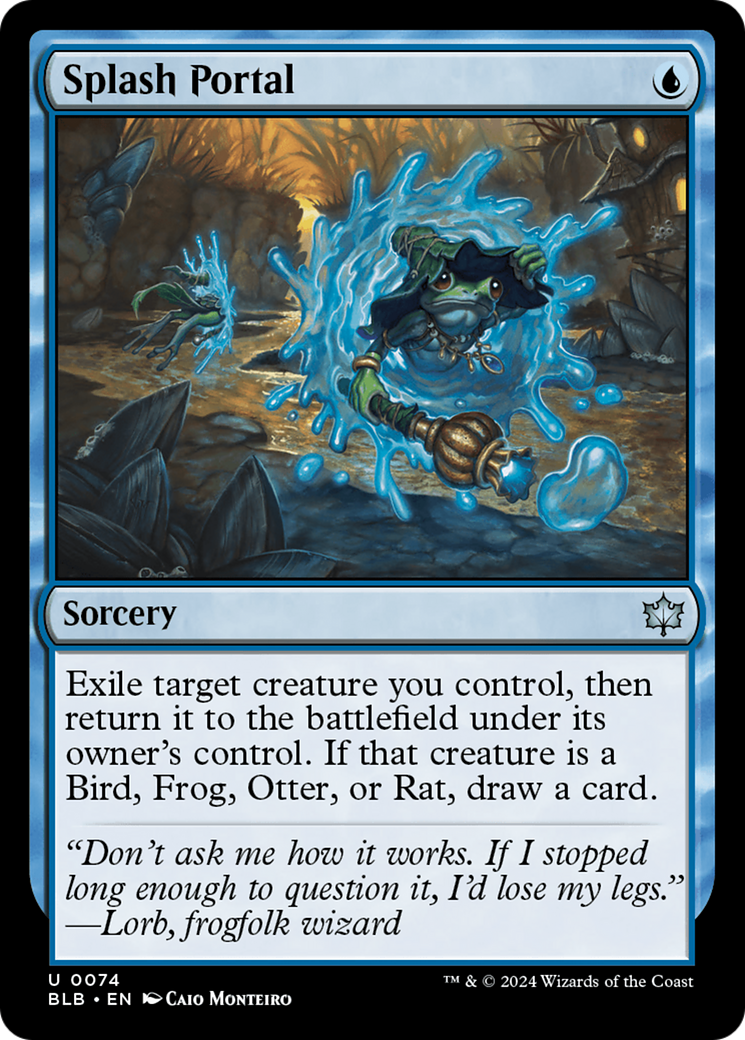 Splash Portal (BLB-074) [Bloomburrow] MTG Single Wizards of the Coast