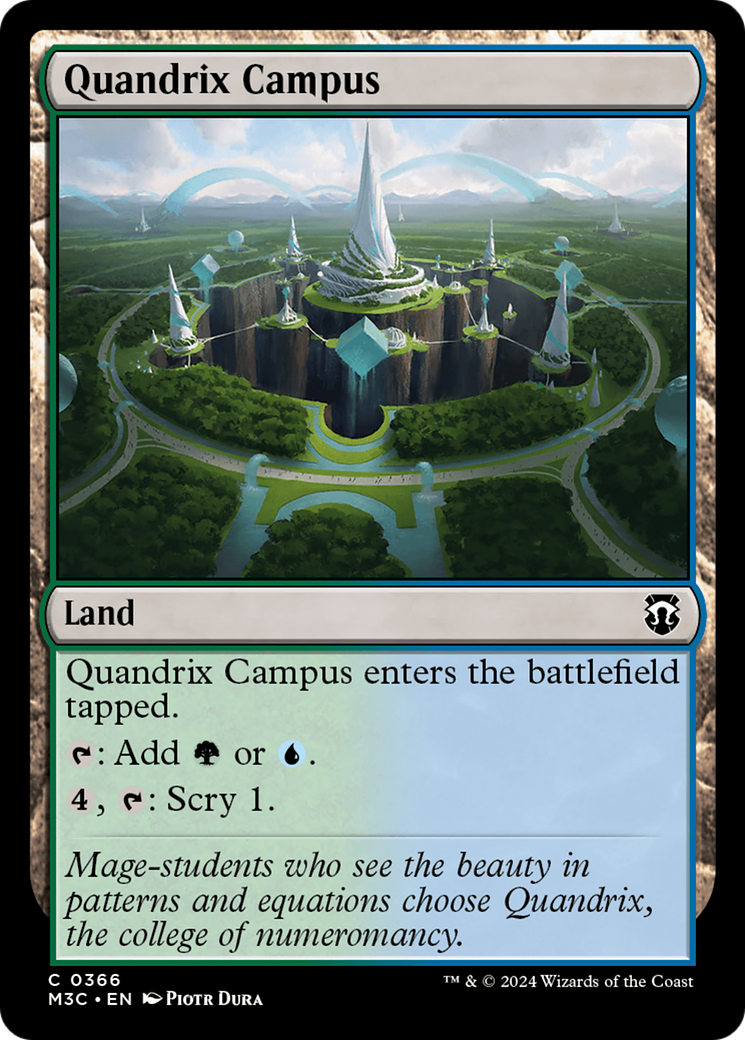 Quandrix Campus (M3C-366) [Modern Horizons 3 Commander] MTG Single Wizards of the Coast