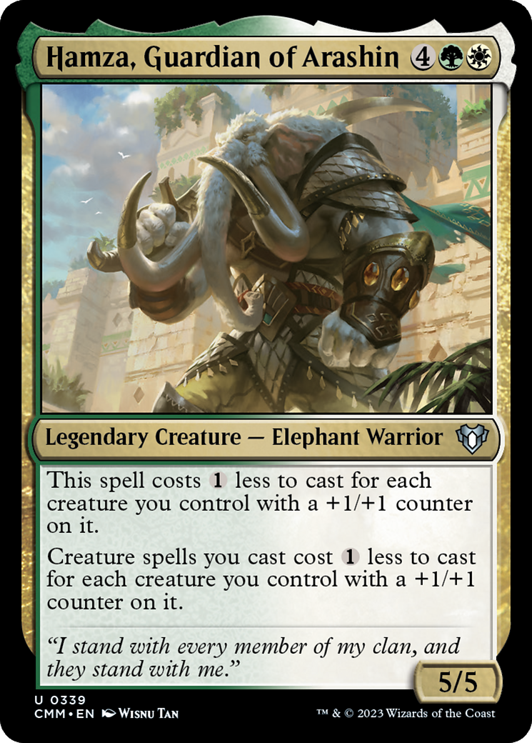 Hamza, Guardian of Arashin (CMM-339) [Commander Masters] Foil MTG Single Wizards of the Coast