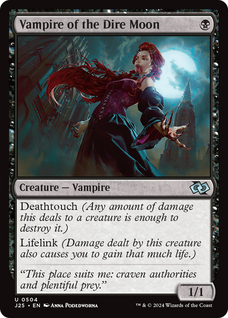 Vampire of the Dire Moon (J25-504) [Foundations Jumpstart] MTG Single Wizards of the Coast