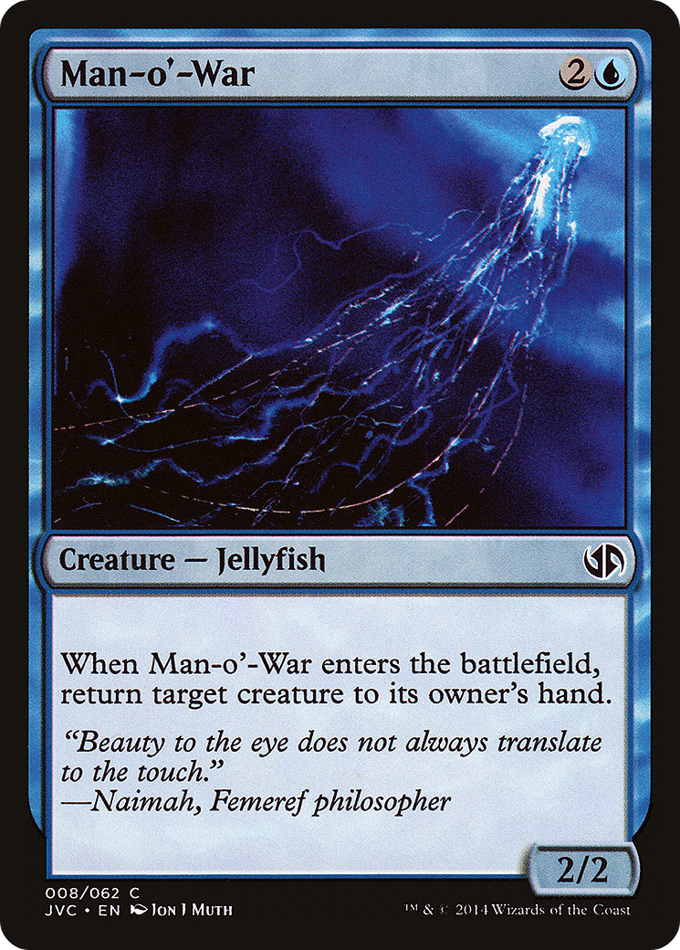 Man-o'-War (DD3-008) [Misc] Duel Decks Anthology: Jace vs. Chandra MTG Single Wizards of the Coast