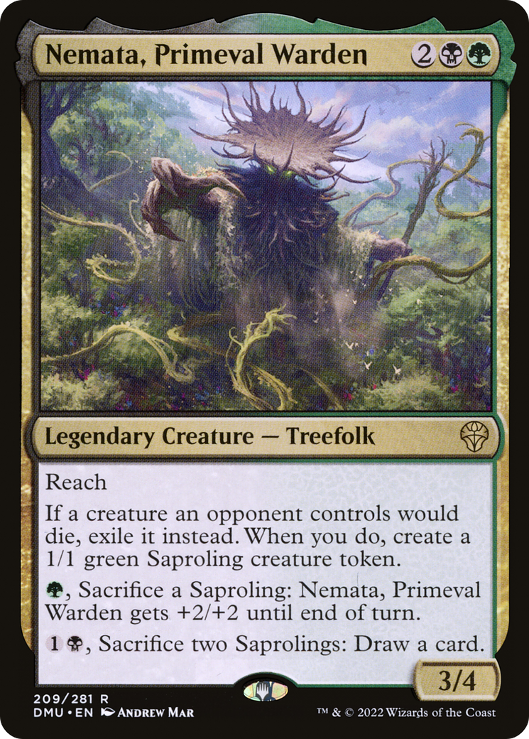 Nemata, Primeval Warden (DMU-209) [Dominaria United] Foil MTG Single Wizards of the Coast