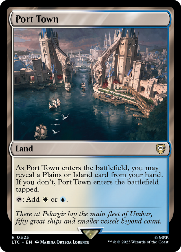 Port Town (LTC-323) [Tales of Middle-earth Commander] MTG Single Wizards of the Coast
