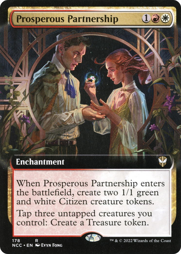 Prosperous Partnership (NCC-178) [New Capenna Commander] (Extended Art) MTG Single Wizards of the Coast